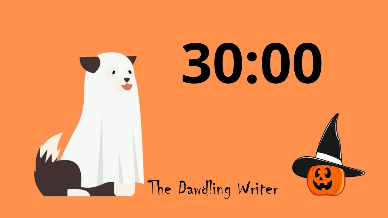 30 Minute Ghost Dog Timer For Productivity, Writing, Reading, Etc