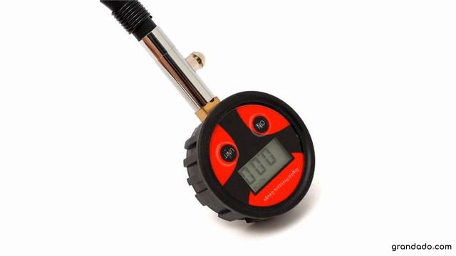 0-200PSI Metalen Digitale Band LCD Manometer Luchtdrukmeter PSI BAR KPA