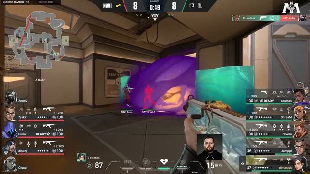 Battlesage By TL Dimasick On Fracture | TL Vs NaVi | VCT LCQ EMEA 2022 | Hit Clip