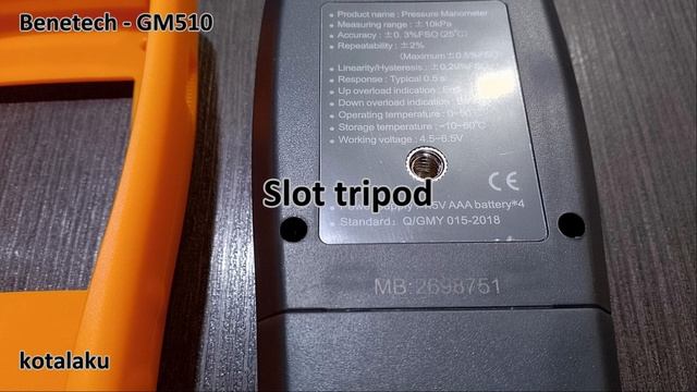 Digital Manometer Digital Pressure Gauge Benetech GM510 GM 510 AJ326