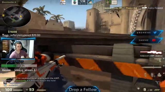 3k With Awp With 2v1 Mirrage