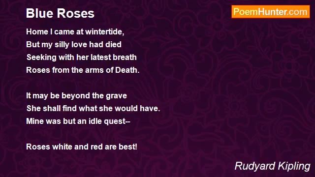 Rudyard Kipling   Blue Roses