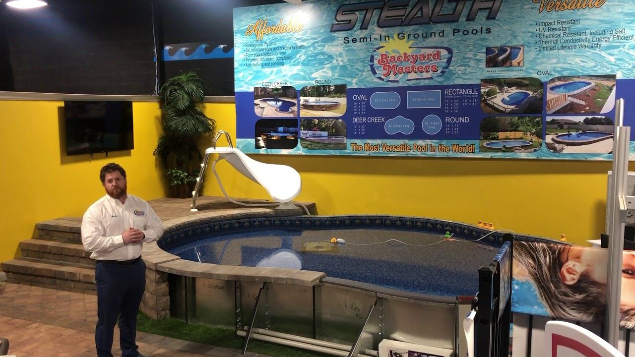 Backyard Masters Stealth Semi Inground Pools