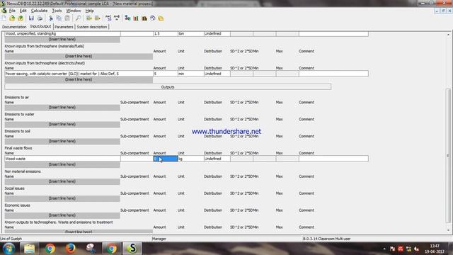 Sample LCA (Tutorial II)