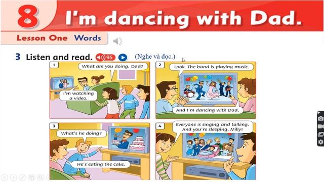 Unit 8 I Am Dancing With Dad (Family And Friends National Edtion 3)