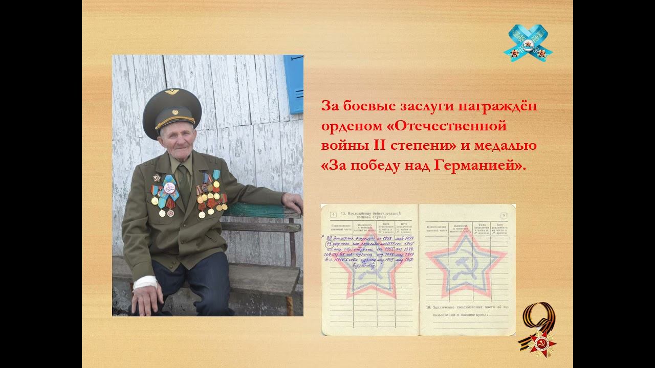 О Ветеране ВОВ Черевко Григорие Яковлевиче