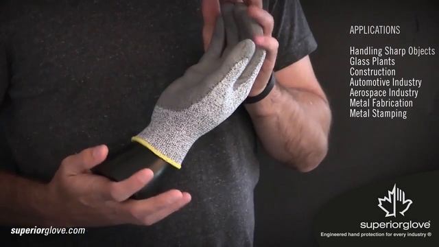 Superior Glove S13CXPU, Emerald CX 13-gauge Kevlar/Stainless-steel Knit With PU Palms