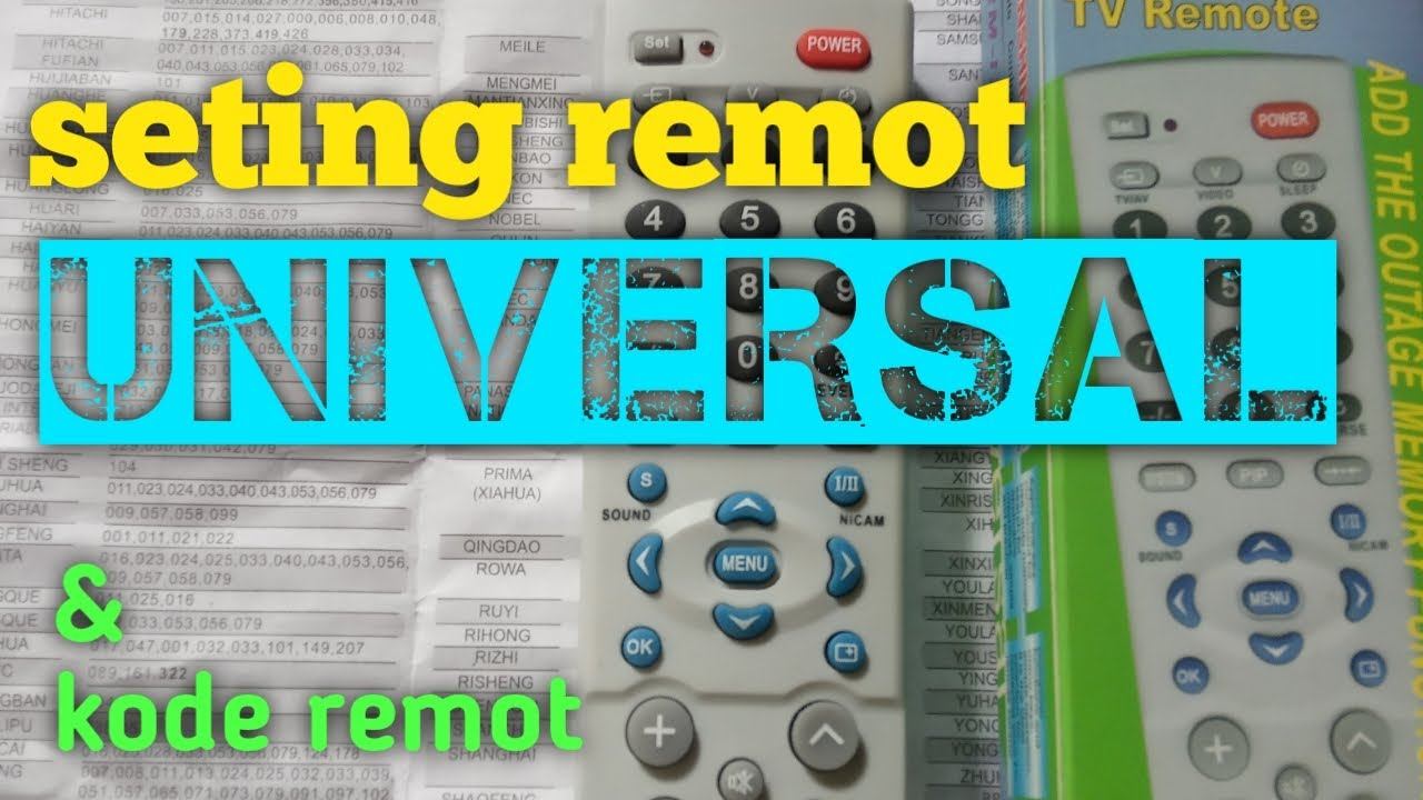 Cara Seting Remot Multi