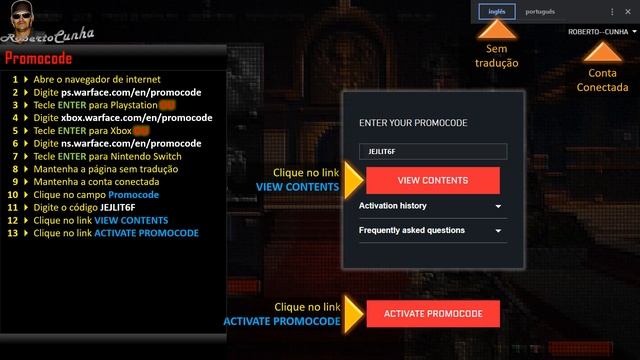 Warface Console - Redeem Code JEJLIT6F (100 Bananas Claymore + Arma Assassino Aquático) 7 Dias