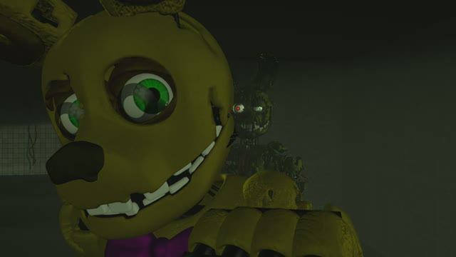 (Fnaf|SFM) Springbonnie, M. Afton And Ignited Springtrap.