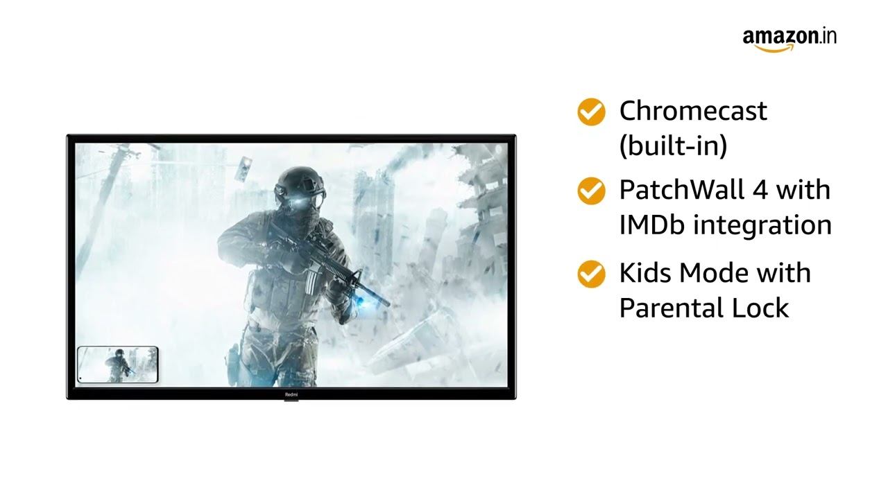 Redmi 80 Cm (32 Inches) HD Ready Smart LED TV _ L32M6-RA (Black) (2021 Model) _ _Full-HD #india