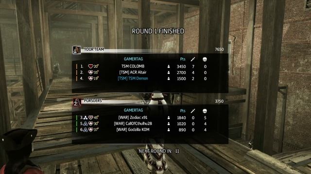 AC3 Manhunt Scrim #1 TSM Vs WAR - Game 2