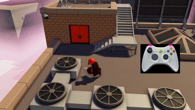 Gang Beasts - Flying With Hat + CONTROLS