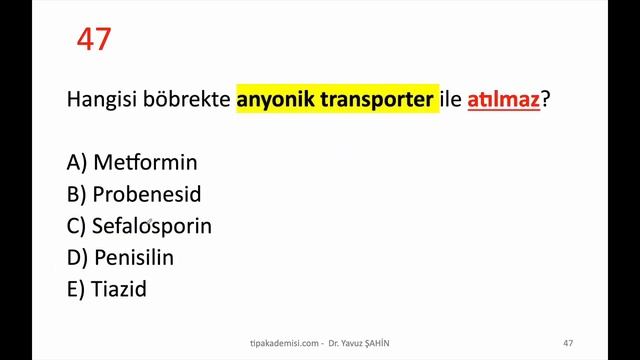 Tipakademisi.com Farmakoloji Video Paketi - Genel Farmakoloji VIP Soru Çözümü