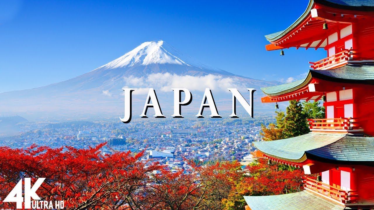 Japan (Япония) - 4K - Relaxation Film With Calming Music | Flute Music