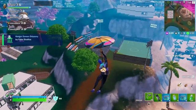 J'AI FAIT UN MANHUNT SUR HUNGER GAMES ODDYSSEY!! (Map Fortnite De Cubes Studio)