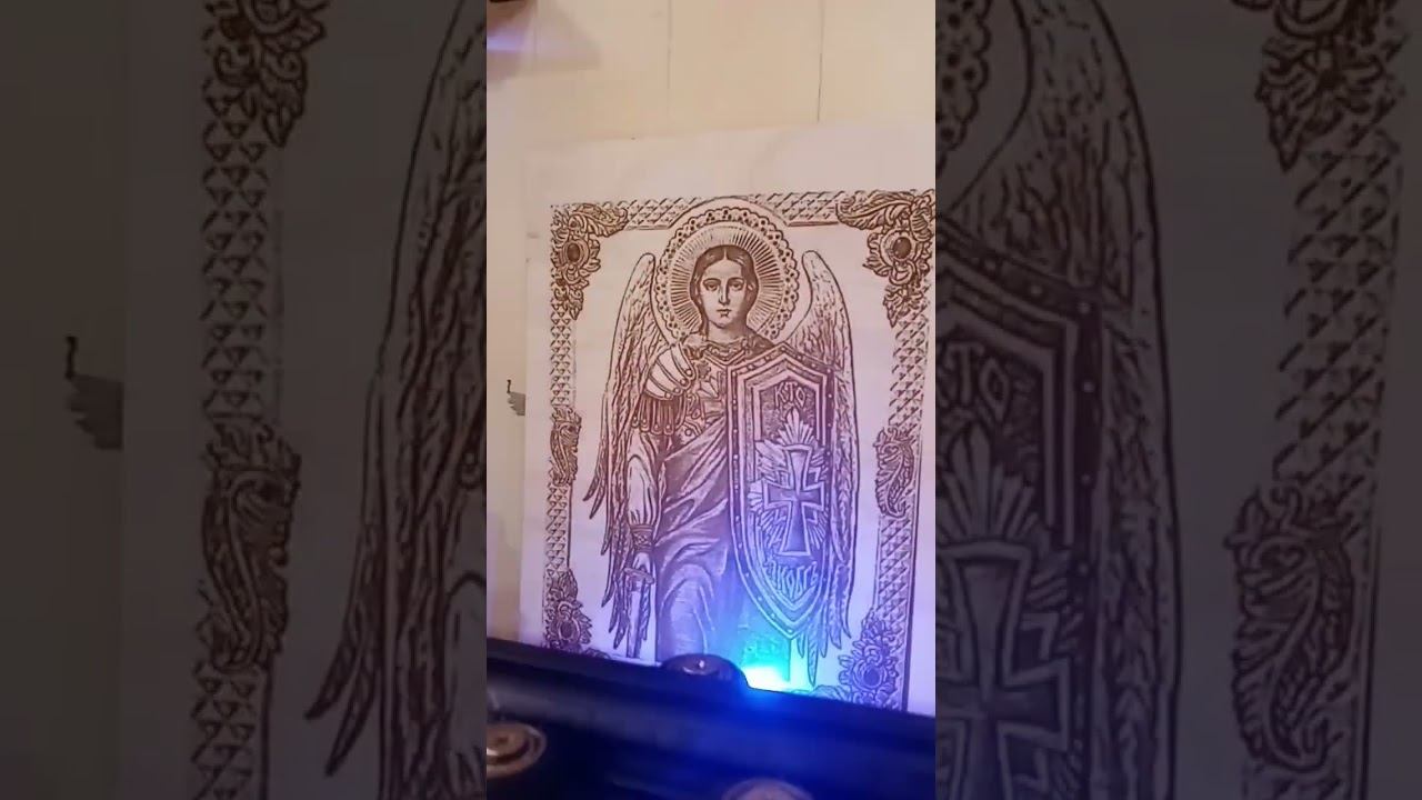 Выжигаем иконы.