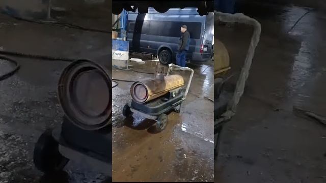 Сушка тепловыми дизельными пушками