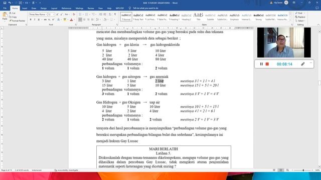 Hukum Dalton, Hukum Guy Lussac Dan Hukum Avogadro Hukum Dasar Kimia