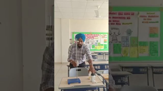 Reaction Of Zn With HCl To Produce Hydrogen Gas,  Which Gives Pop Sound On Burning.