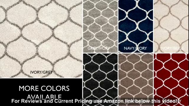 Safavieh Hudson Shag Collection SGH280B Area Rug, 11' X 15', Grey/Ivory