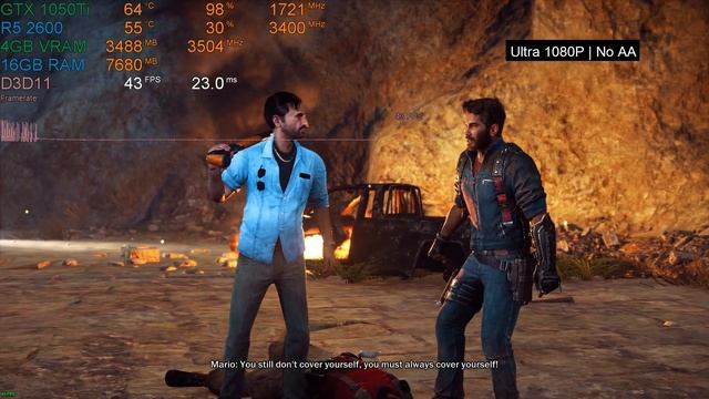 Just Cause 3 - GTX 1050Ti | R5 2600 | Ultra 1080P