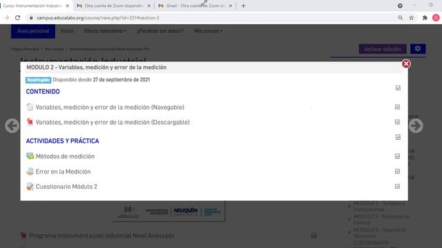 3° Encuentro Zoom Instrumentación Avanzado PH Módulo 2