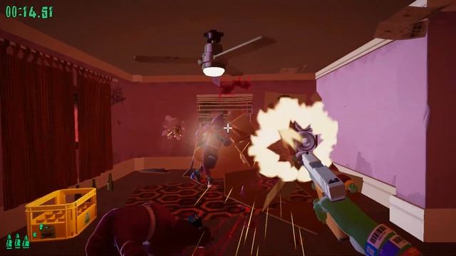{Obsolete} ANGER FOOT (Itch.io) Speedrun Eastbrook Apt. Level 2 (All Goons) In 00:00:20,22