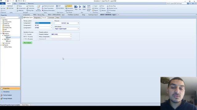 Aspen Plus In English | Part 1 | 10 | Find Azeotrope And Residue Curve