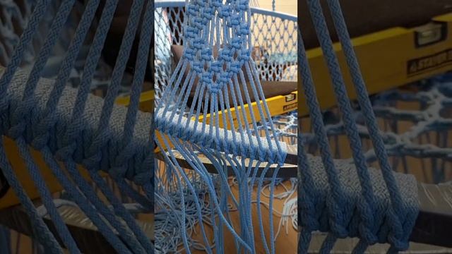 Соната в ритме вальса_макраме_ подвесное кресло-гамак