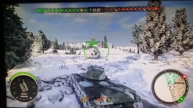 World Of Tank KV 1 Snow Battle