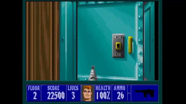 Wolfenstein 3D (1992 / PC / Xbox360) - E1M2