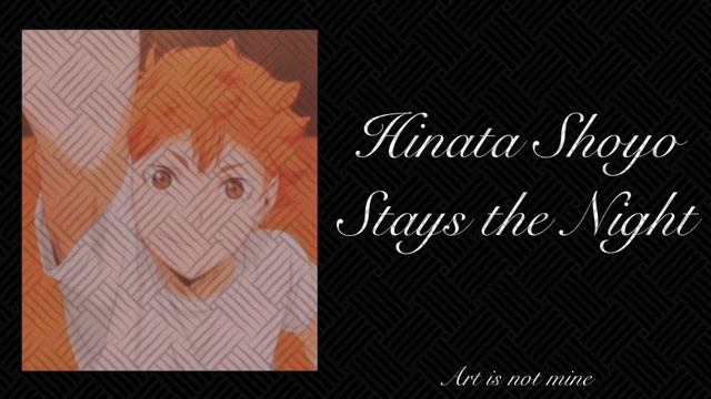 Hinata Shoyo Stays the Night  Part 2 of Hangout  Shoyo x Listener  Haikyuu Asmr