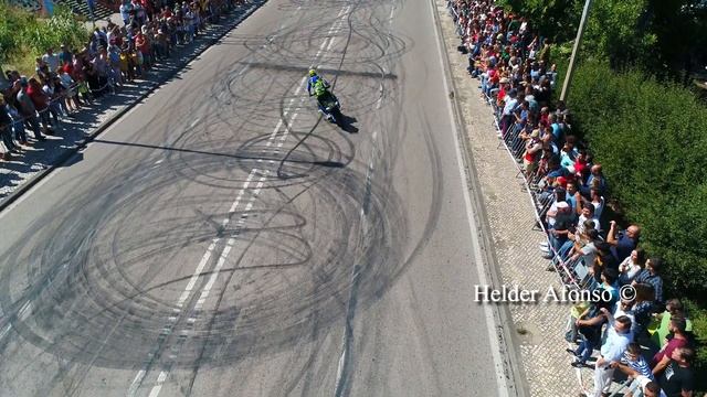 Freestyle Moto - Drifting - Drone Footage - Coimbra Moto´r Show - 4K UltraHD