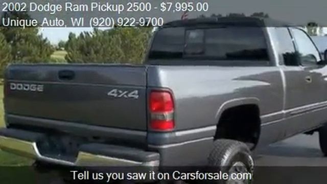 2002 Dodge Ram Pickup 2500 SLT 4dr Quad Cab 4WD SB For Sale