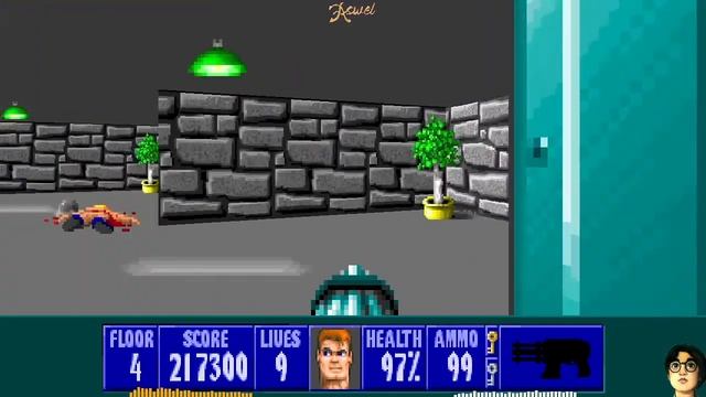 Wolfenstein 3D (1992) ► Part 24: E3M4 ► I Am Death Incarnate! ► 100%