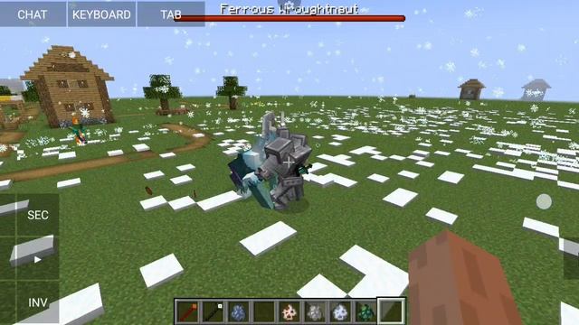 УСТРОИЛ БИТВУ С МОБАМИ С ПОМОЩЬЮ МОДОВ В  MINECRAFT!