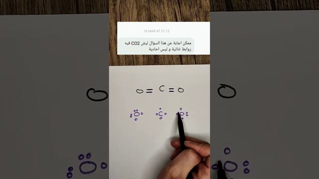 ليش CO2 بتعمل روابط ثنائية