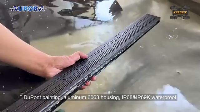 Світлодіодна LED балка Aurora 100W 60см дальнє світло + RGB підсвітка ALO-S6D1-20-R5Q