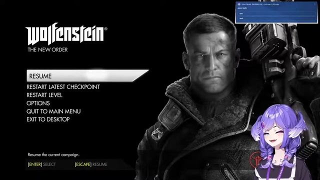 Selen And The Wolfenstein: The New Order - Train Scene 【NIJISANJI】