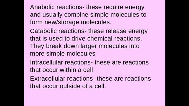 2.1.4 Enzymes A) The Role Of Enzymes B) Intracellular An Extracellular Reactions