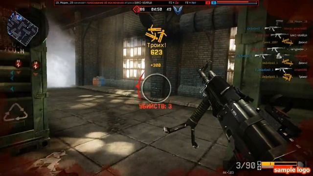 Warface!Игра на ангаре.АК103.