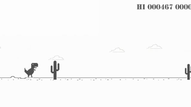 Dino Runner - Gameplay SarMad YouTuber Score 766 Chrome Game Offline