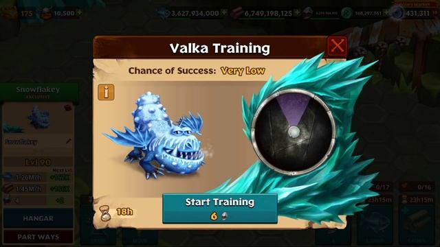 SNOWFLAKEY - 2022 Snoggletog Feast Reward - Titan Mode Max Level 175 | Dragons: Rise Of Berk