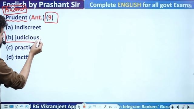 🔴RANKERS’ VOCAB 60 | TOP 500 WORD FOR SSC CGL 2022 | PRASHANT SIR #vocab