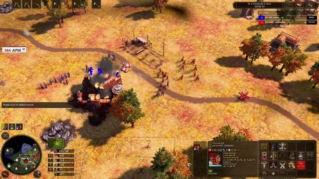 AOE III DE As A Greedy Boy : 1v1 As India Vs Kevinitalien's China