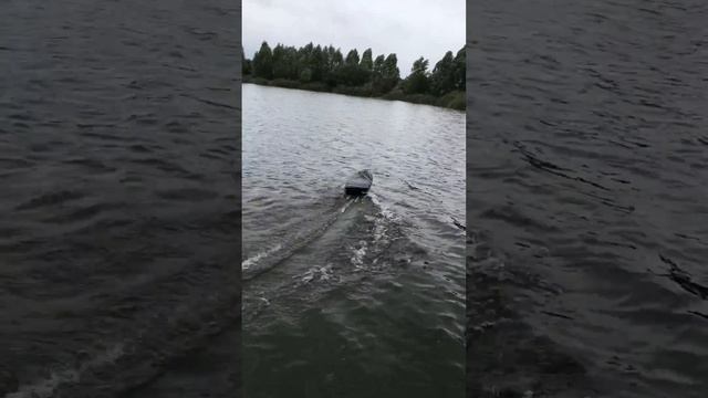 карповый кораблик. Первый спуск нового днища на воду