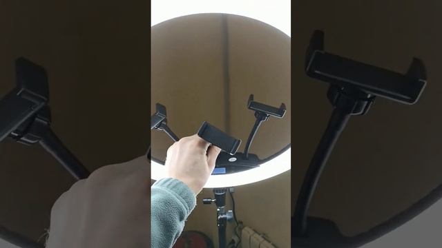 🔥НОВАЯ МОЩНАЯ КОЛЬЦЕВАЯ ЛАМПА 48-49 СМ🔥 с пультом сумкой 3 держателями и дисплеем #кольцеваялампа