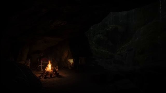 Rainy Retreat: Cozy Cave Ambience For Serene Relaxation 🌧️