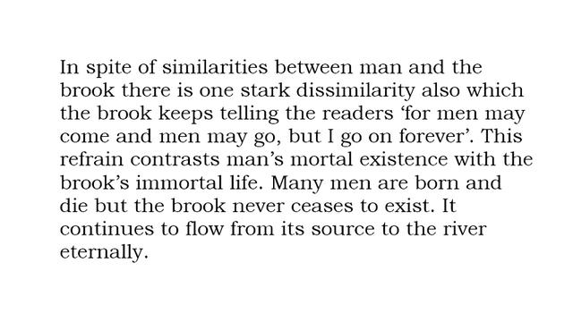 Class 8th English: The Brook (Poem)